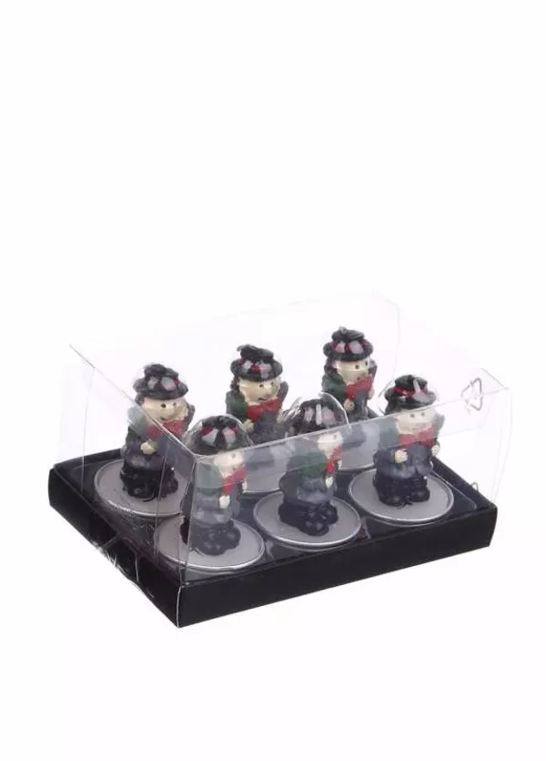 Новогодние декоративные свечи (6 шт.), разноцветный