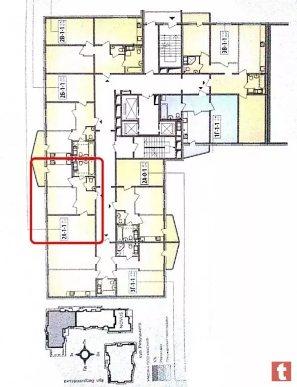 Квартира 54 метра,  2 к,  Вишняковская 4,  Осокорки,  Киев 5
