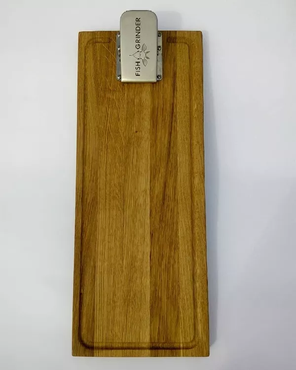 Дубовая доска с зажимом для чистки рыбы Fish Grinder 2