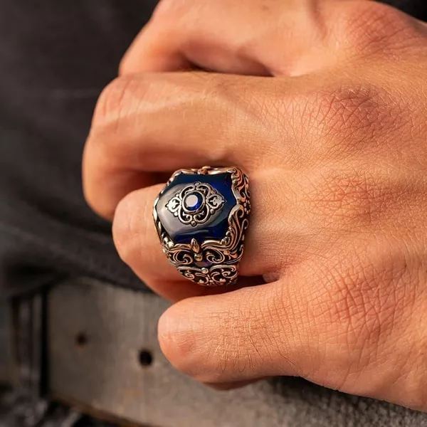 Авторское серебряное кольцо,  перстень,  печатка ручной работы 925 пробы 3
