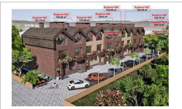 Продаются таунхаусы в с. Ходосовка, «Мануфактура» 2