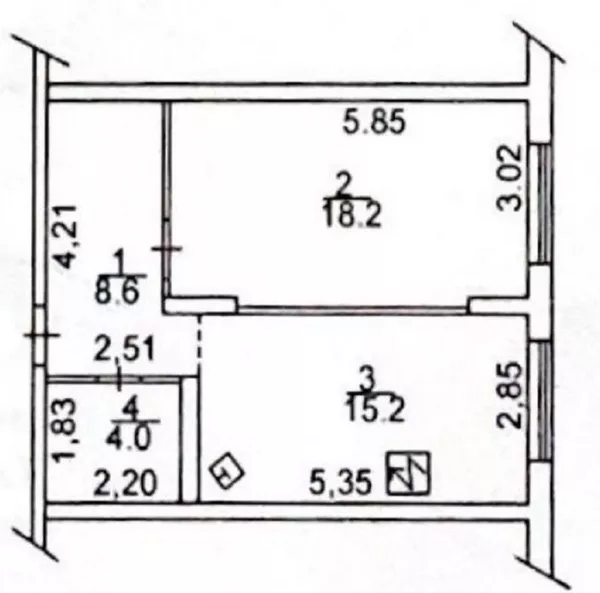 Продаж 1-к квартири в ЖК 