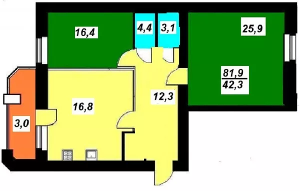 Продам 2-кімнатну в новобудові місті Бориспіль. Без комісії! 4