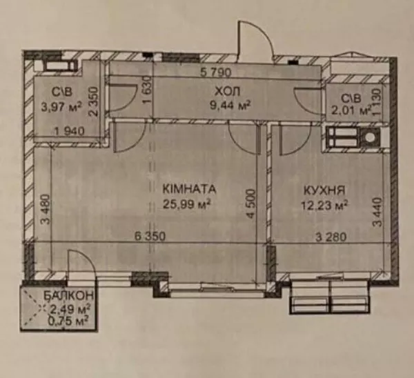 ЖК Риверсайд видовая 2-х комн., Троещина, с. Погребы, переуступка 6