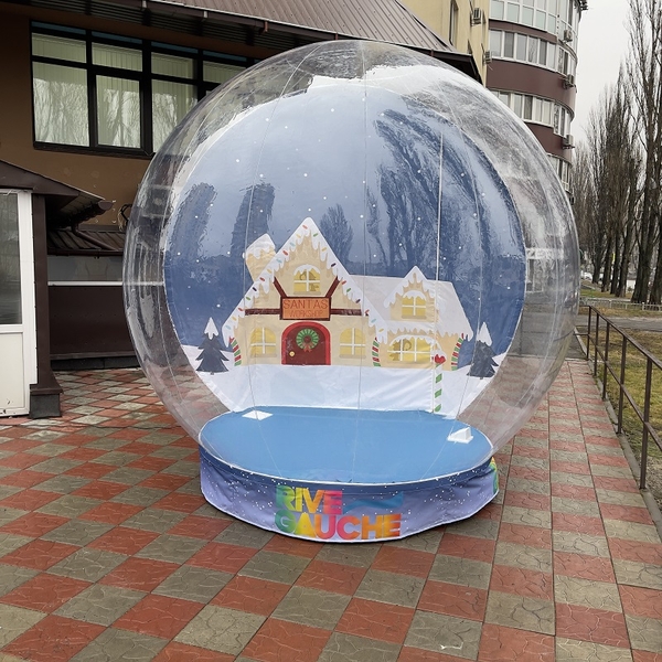 Шоу шар – огромный снежный шар фотозона 2
