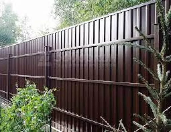 Забор из профнастила. Строительство заборов 4