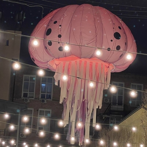 Надувная медуза - крутой надувной светильник  2