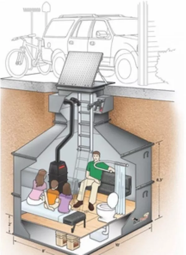 Будівництво бомбосховища, Київ 2