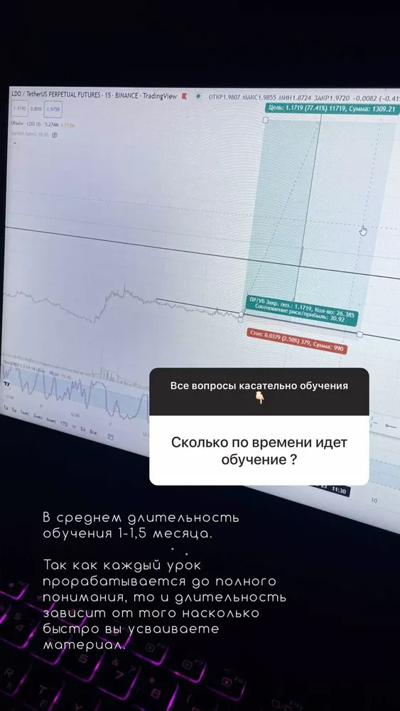 Персональное обучение трейдингу криптовалютами (Онлайн Обучение) 2