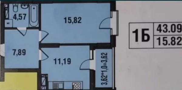 Продаю 1кімн ЖК Яскравый 2