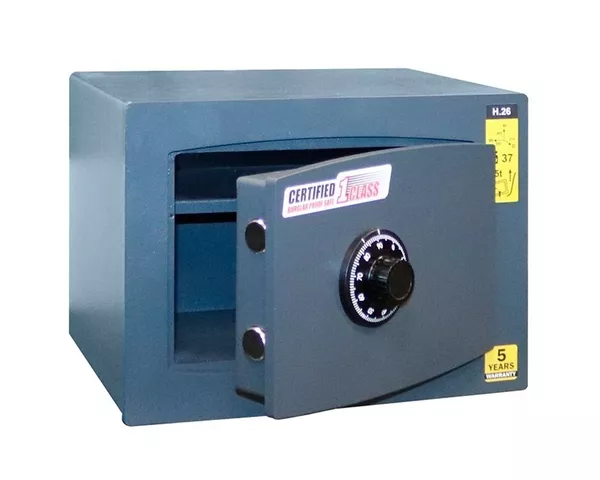Надежный взломостойкий сейф Грифон H.26.C темно серый