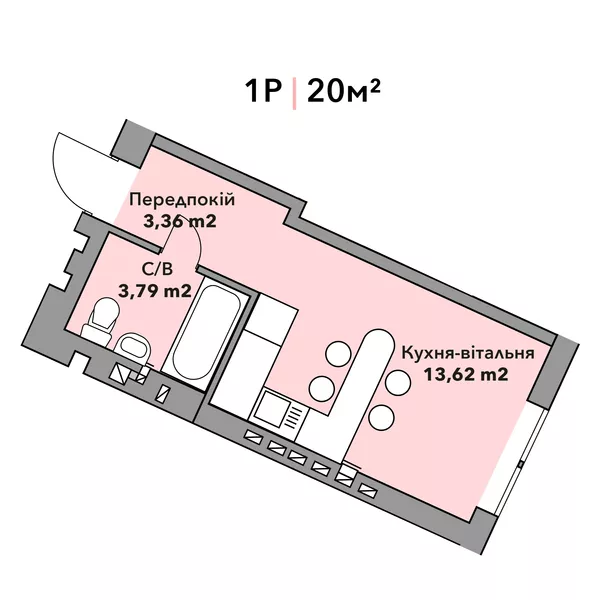 Ірпінь, продам 1-о кімнатну в ЖК GL Club. 19000 $ 5