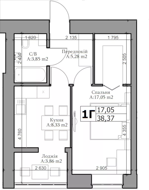 Ірпінь, продам 1-о кімнатну 39 м.кв. з документами 5