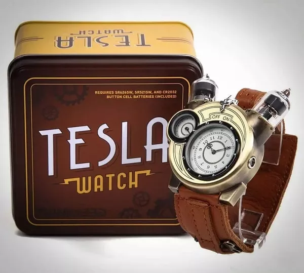 Ретро часы Tesla - Часы с сарказмом и лампочками 2