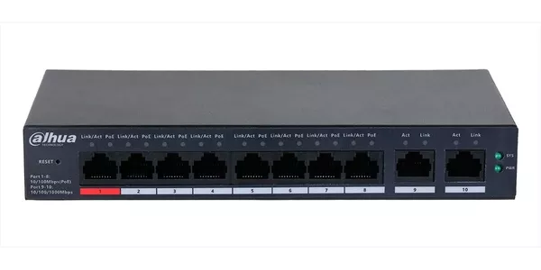 Качественный коммутатор Dahua DH-CS4010-8GT-110 PoE