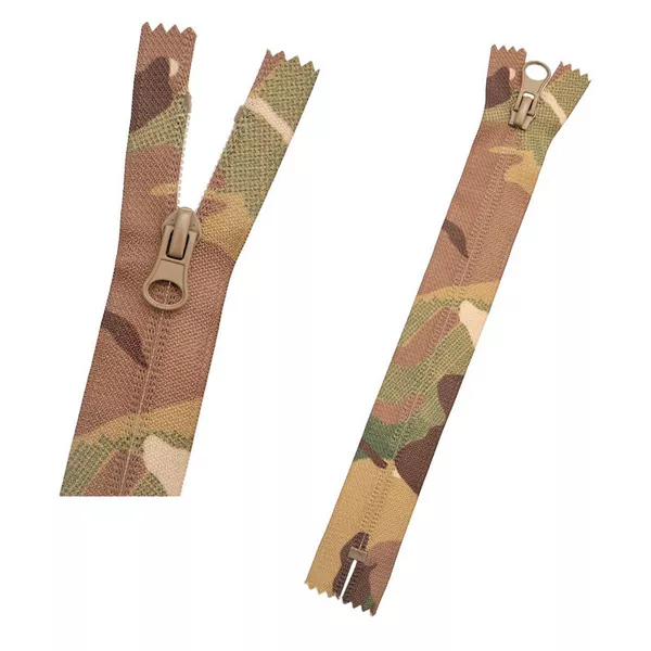 Рулонна блискавка №5 Multi Camouflage+Tan гуртом