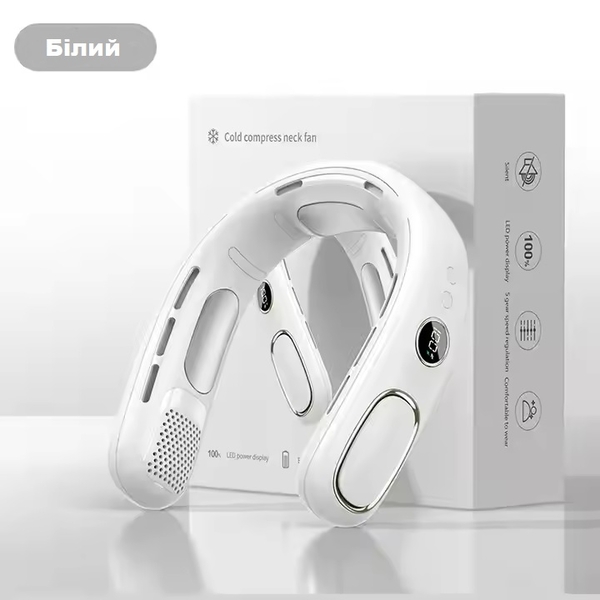 Охолоджуючий шийний вентилятор-кондиціонер охолоджувач з елементом Пельтьє (модель 2025) 2