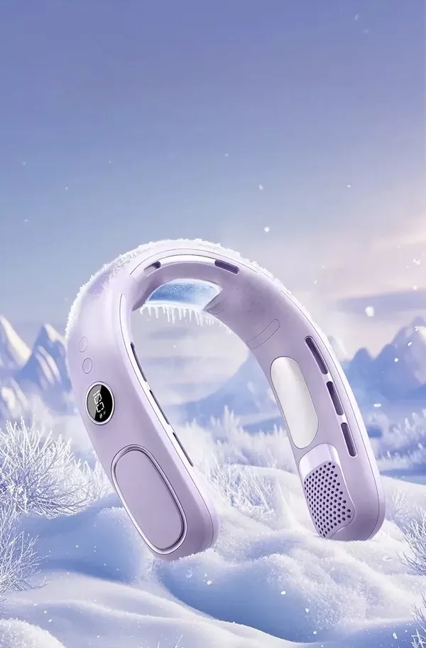 Охолоджуючий шийний вентилятор-кондиціонер охолоджувач з елементом Пельтьє (модель 2025) 3