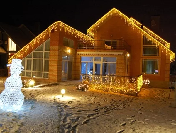 Новорічна ілюмінація гірляндами, монтаж гірлянд! 2