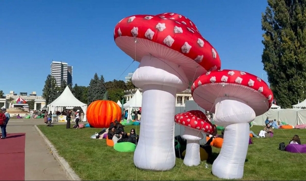 Декорации улиц надувные для оформления сцены,  рекламы 4