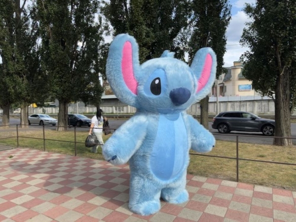 Костюм Стич надувной аниматору 250 см детские праздники,  корпоративы 4