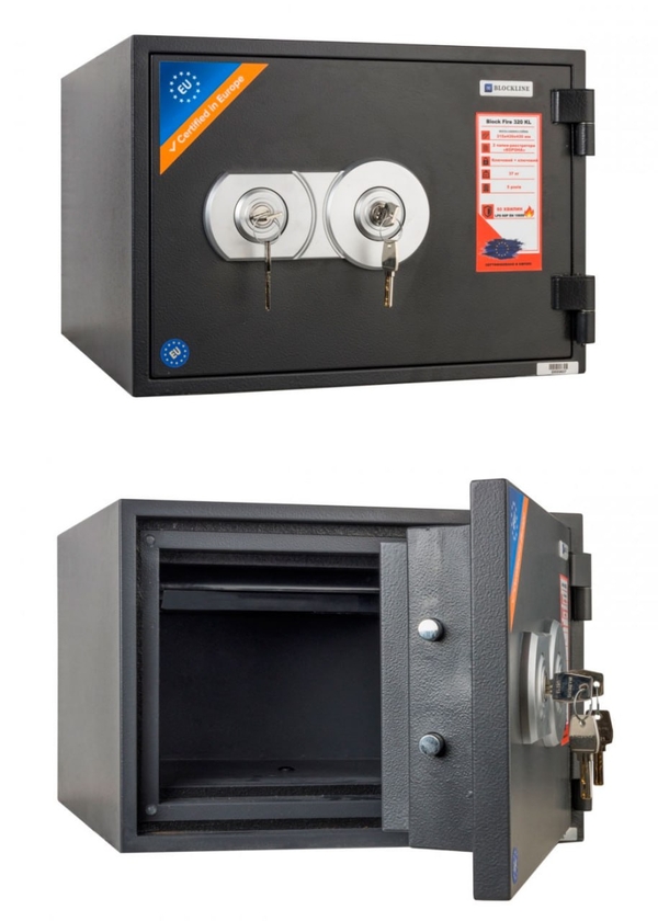 Вогнестійкий сейф Blockline Block Fire 320 KL з оперативною доставкою