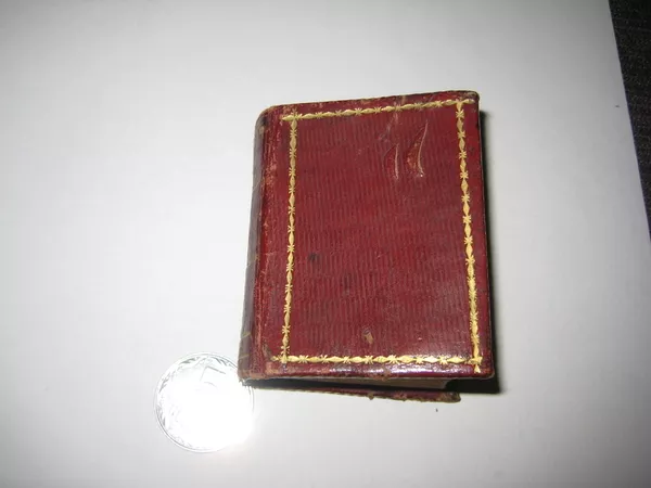 Уникальная антикварная миниатюрная книга 1810г