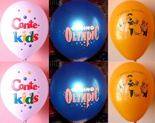 Печать логотипов на воздушных шарах