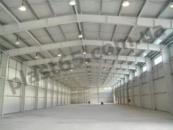 Строительство каркасных ангаров под ключ в Украине, склады под ключ.