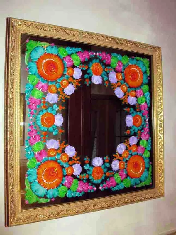 Декоративная роспись зеркал.