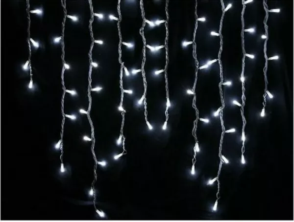 Гирлянда Бахрома 5х0, 5м белая соединяемая