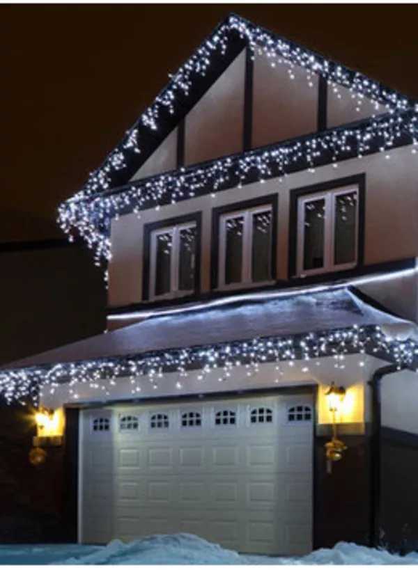 Гирлянда Бахрома 5х0, 5м белая соединяемая 3