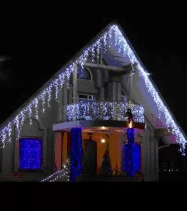 Гирлянда Бахрома 5х0, 5м белая соединяемая 4