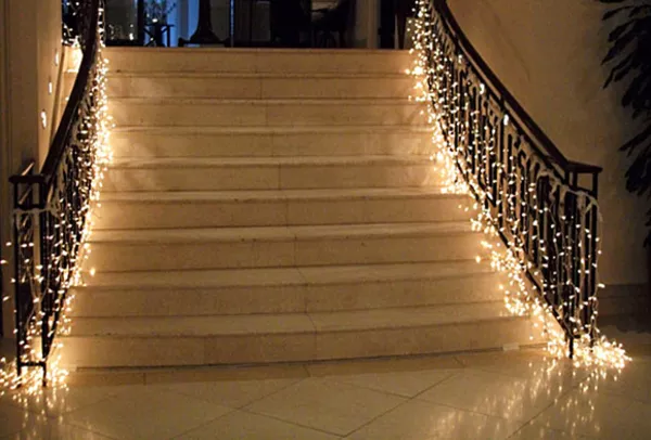 Светодиодные гирлянды, новогоднее оформление, наружные гирлянды 6