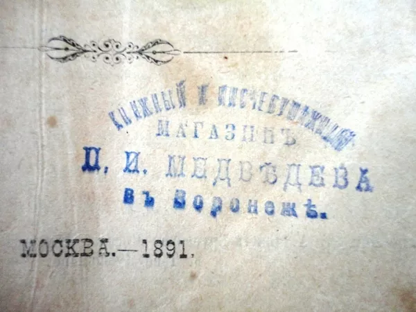 Церковная книга 1891 года