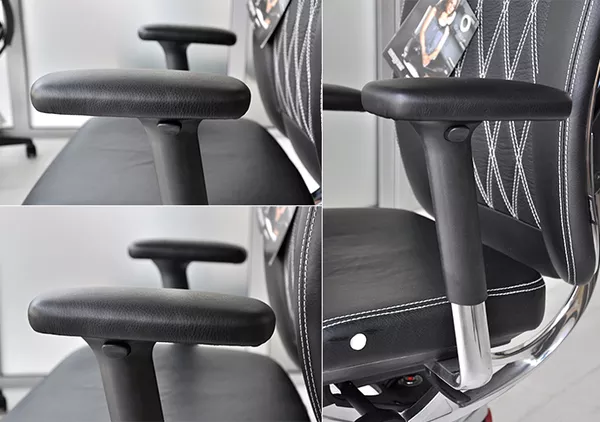 Ортопедическое офисное кресло из кожи Wagner 3