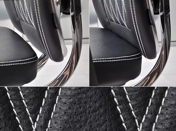 Ортопедическое офисное кресло из кожи Wagner 6