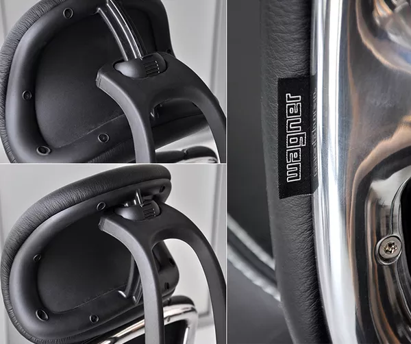 Ортопедическое офисное кресло из кожи Wagner 7