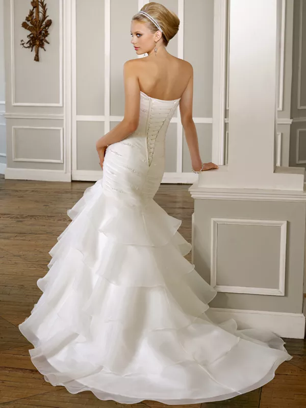 Эффектное свадебное платье Mori Lee (оригинал) 5