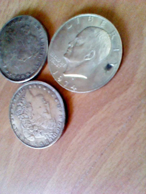 Доллары США, три монеты разных веков. 2