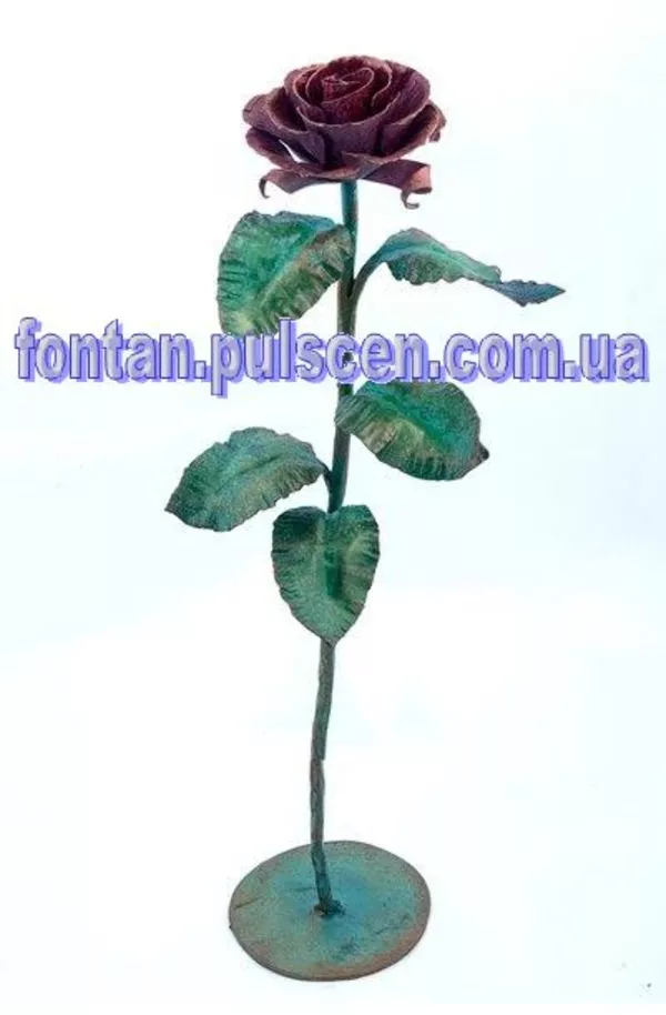 Кованая роза - сувенир подарок для девушки. ( цветы для интерьер ) 
