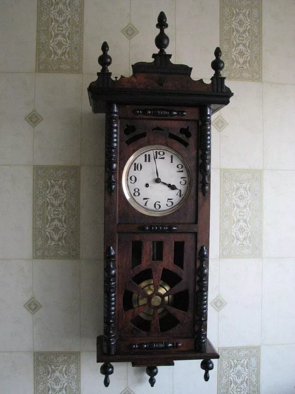 Продам часы настенные,  Густав Беккер 19 в. Германия  с красивым трехгонговым боем.Торг