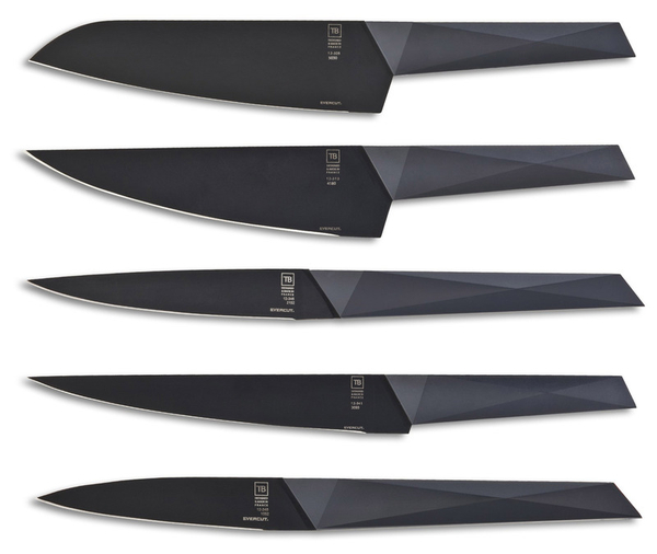 Пять стальных ножей TB Group Furtif Evercut knife