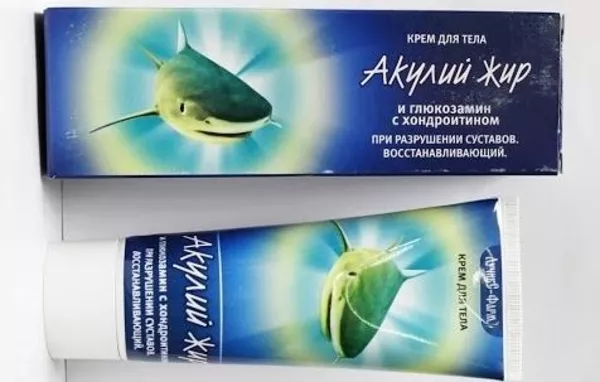 Крем от болей в суставах с акульим жиром и глюкозамином