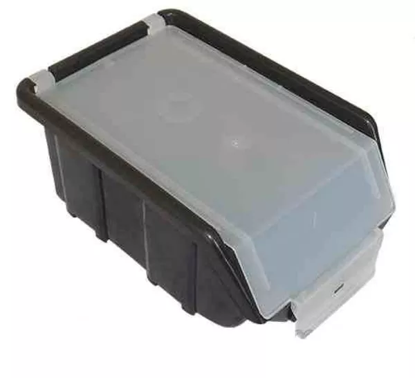 Пластмассовый ящик для метизов с крышкой 175 х 110 х 75