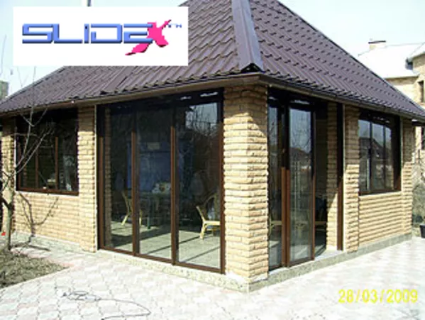 Раздвижные окна на балконы,  веранды,  беседки.