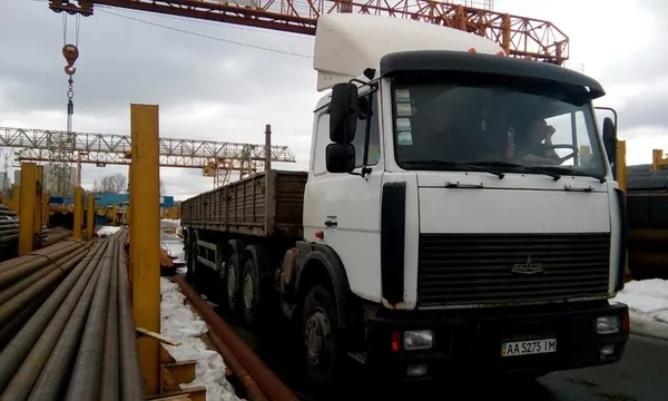 Грузоперевозки 23 тонны МАЗОМ- длинномером по Киеву и области 16грн/км