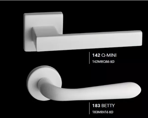 Итальянские ручки для межкомнатных дверей и окон Black&White Reguitti 4