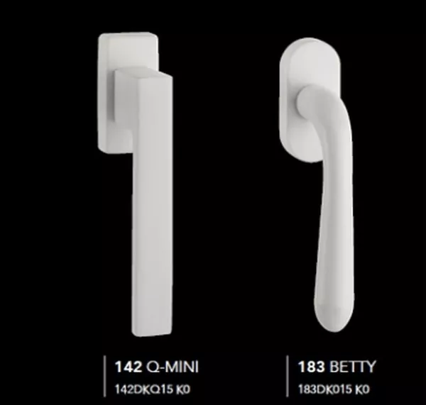 Итальянские ручки для межкомнатных дверей и окон Black&White Reguitti 6