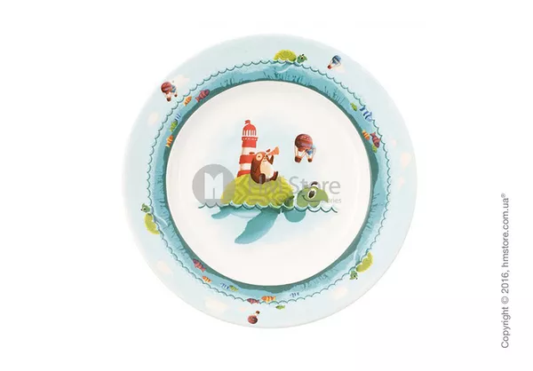 Красивые фарфоровые тарелки из набора детской посуды 2